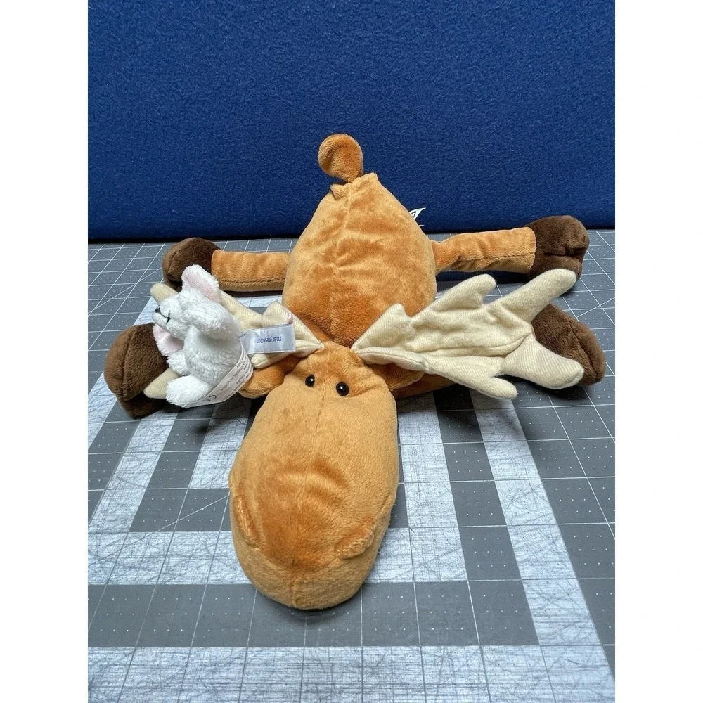 Mary Meyers Floppy Moose Mouse Plush Mudgy & Millie Set Stuffed Animal Elk Deer